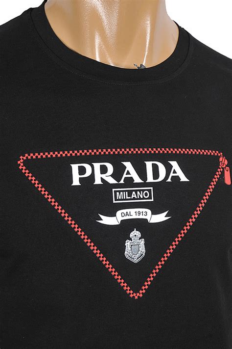 prada tshirt red|Prada t shirt men's sale.